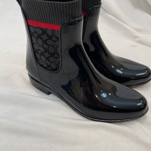 NEW Coach Women's Rivington Rain Bootie Size 10 NWOB